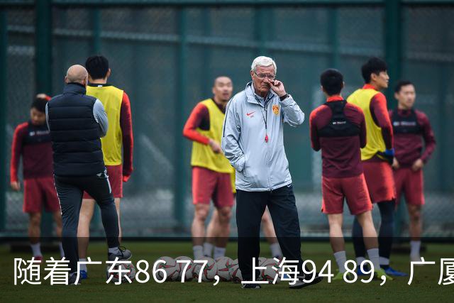 随着广东86 77，上海94 89，广厦81 82吉林，CBA第四轮，没人能躺着赢，最新积分榜出炉